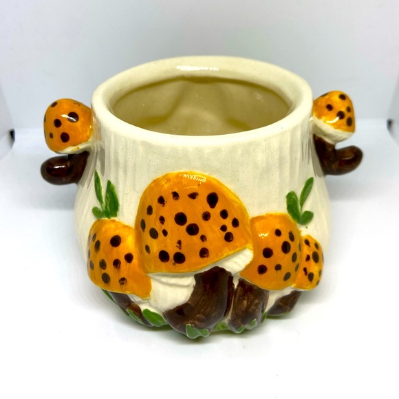 Vintage Arnel’s Mushrooms Cream and Sugar Set Ceramic Mushroom Creamer No Lid - Picture 3 of 14